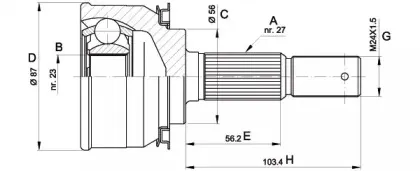 Шарнирный комплект, приводной вал OPEN PARTS купить