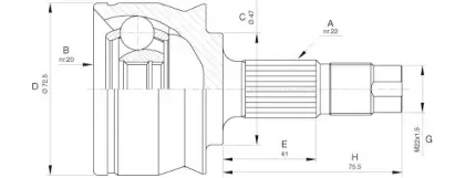 Шарнирный комплект, приводной вал OPEN PARTS купить