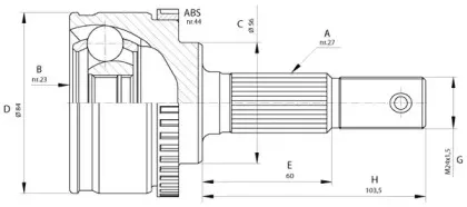Шарнирный комплект, приводной вал OPEN PARTS купить
