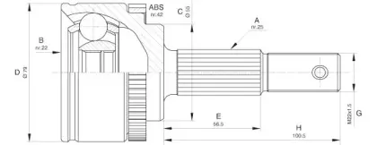 Шарнирный комплект, приводной вал OPEN PARTS купить