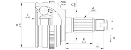 Шарнирный комплект, приводной вал OPEN PARTS купить
