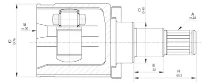 Шарнирный комплект, приводной вал OPEN PARTS купить