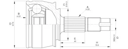 Шарнирный комплект, приводной вал OPEN PARTS купить