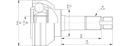 Шарнирный комплект, приводной вал OPEN PARTS купить