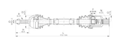 Приводной вал OPEN PARTS купить