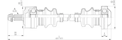 Приводной вал OPEN PARTS купить