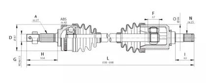 Приводной вал OPEN PARTS купить