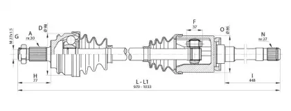 Приводной вал OPEN PARTS купить