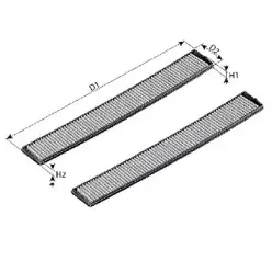 Фильтр, воздух во внутренном пространстве PURFLUX купить
