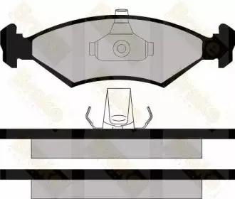 Комплект тормозных колодок, дисковый тормоз Brake ENGINEERING купить