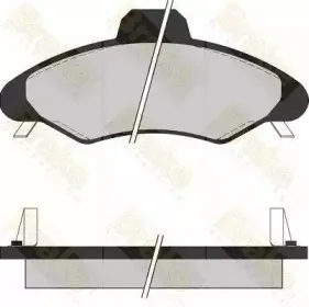 Комплект тормозных колодок, дисковый тормоз Brake ENGINEERING купить