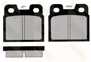 Комплект тормозных колодок, дисковый тормоз Brake ENGINEERING купить