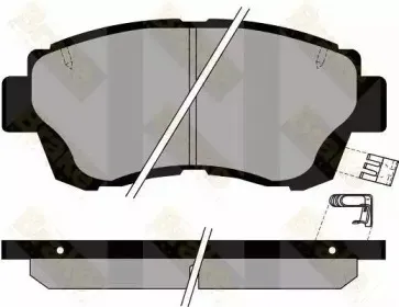 Комплект тормозных колодок, дисковый тормоз Brake ENGINEERING купить