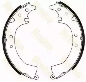 Комплект тормозных колодок Brake ENGINEERING купить