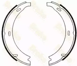 Комплект тормозных колодок, стояночная тормозная система Brake ENGINEERING купить