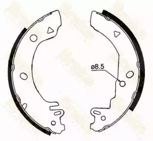 Комплект тормозных колодок Brake ENGINEERING купить