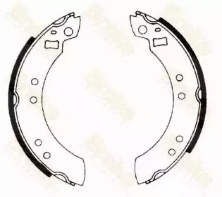 Комплект тормозных колодок Brake ENGINEERING купить