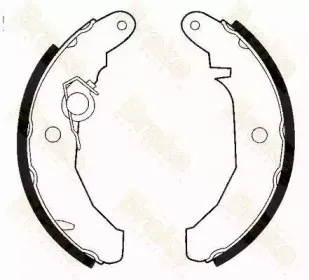 Комплект тормозных колодок Brake ENGINEERING купить