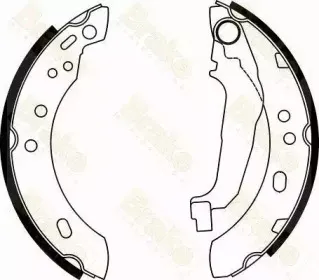 Комплект тормозных колодок Brake ENGINEERING купить