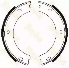 Комплект тормозных колодок, стояночная тормозная система Brake ENGINEERING купить