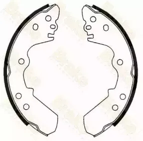 Комплект тормозных колодок Brake ENGINEERING купить