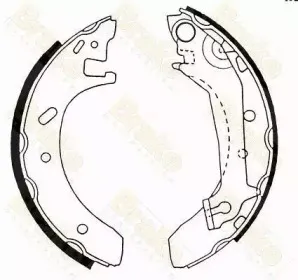 Комплект тормозных колодок Brake ENGINEERING купить