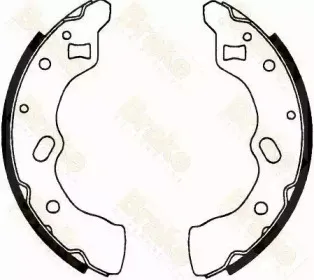 Комплект тормозных колодок Brake ENGINEERING купить