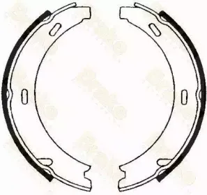 Комплект тормозных колодок, стояночная тормозная система Brake ENGINEERING купить