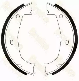 Комплект тормозных колодок, стояночная тормозная система Brake ENGINEERING купить