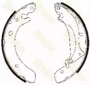 Комплект тормозных колодок Brake ENGINEERING купить