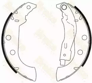 Комплект тормозных колодок Brake ENGINEERING купить