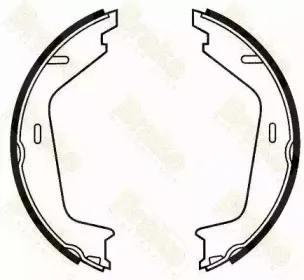 Комплект тормозных колодок, стояночная тормозная система Brake ENGINEERING купить