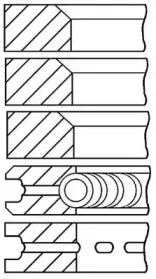 Комплект поршневых колец GOETZE ENGINE купить