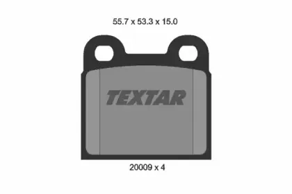 Комплект тормозных колодок, дисковый тормоз TEXTAR купить