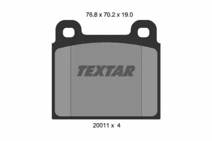 Комплект тормозных колодок, дисковый тормоз TEXTAR купить