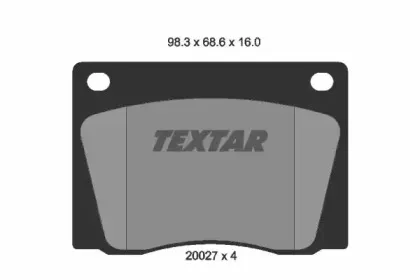 Комплект тормозных колодок, дисковый тормоз TEXTAR купить