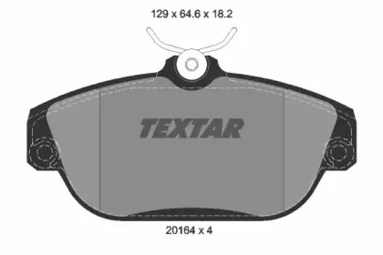 Комплект тормозных колодок, дисковый тормоз TEXTAR купить