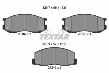 Комплект тормозных колодок, дисковый тормоз TEXTAR купить
