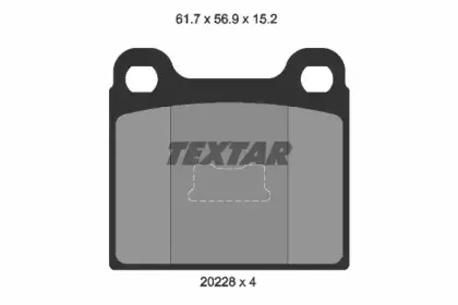 Комплект тормозных колодок, дисковый тормоз TEXTAR купить