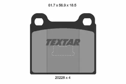 Комплект тормозных колодок, дисковый тормоз TEXTAR купить