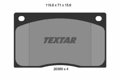 Комплект тормозных колодок, дисковый тормоз TEXTAR купить