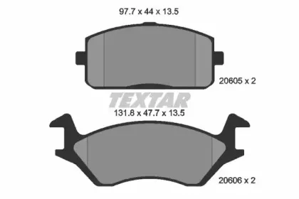 Комплект тормозных колодок, дисковый тормоз TEXTAR купить