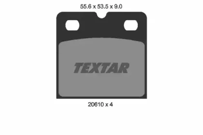 Комплект тормозных колодок, дисковый тормоз TEXTAR купить