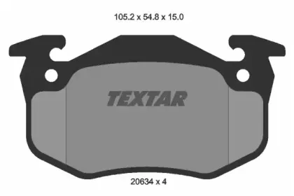 Комплект тормозных колодок, дисковый тормоз TEXTAR купить