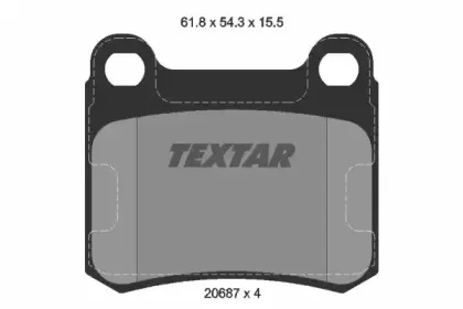 Комплект тормозных колодок, дисковый тормоз TEXTAR купить