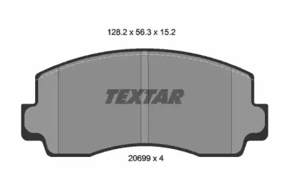 Комплект тормозных колодок, дисковый тормоз TEXTAR купить