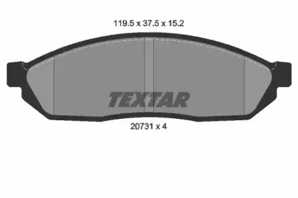 Комплект тормозных колодок, дисковый тормоз TEXTAR купить