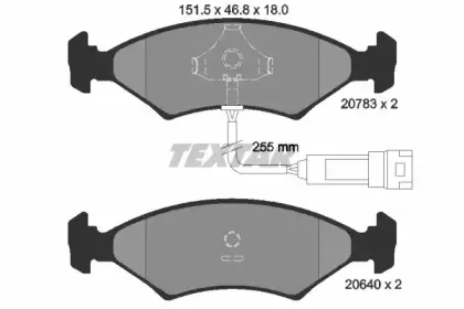 Комплект тормозных колодок, дисковый тормоз TEXTAR купить