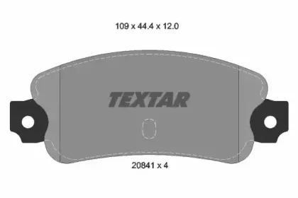 Комплект тормозных колодок, дисковый тормоз TEXTAR купить