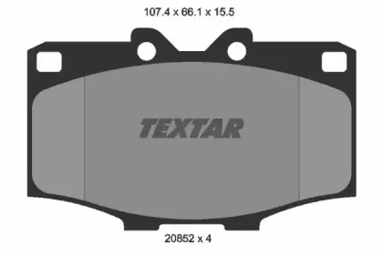 Комплект тормозных колодок, дисковый тормоз TEXTAR купить